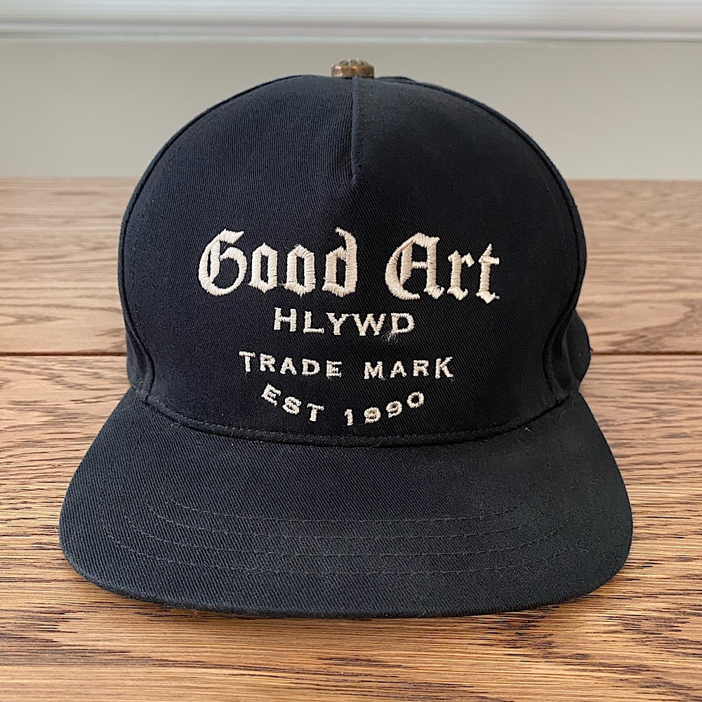 Good Art Hllywd black twill .925 silver snapback hat